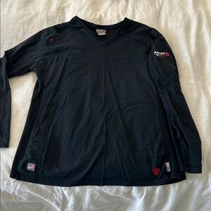 Ariat PPE Cat 2 Women's Black V Neck Long Sleeve Tee